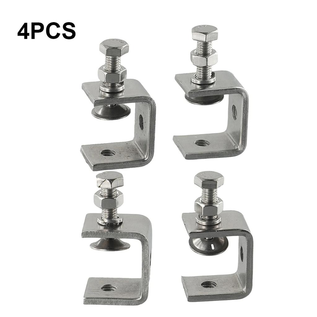 Corrosion-resistant C-clamp Jaw Small Desk Clamp 16-25mm Clamp Range Easy To Install Ractical Design Stainless Steel