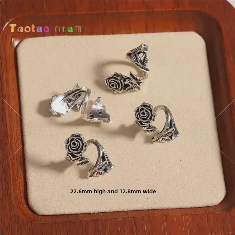 Сплав розы цветок кисточка кулон разделительные бусины для DIY ювелирных изделий: Аксессуары для браслетов и сережек