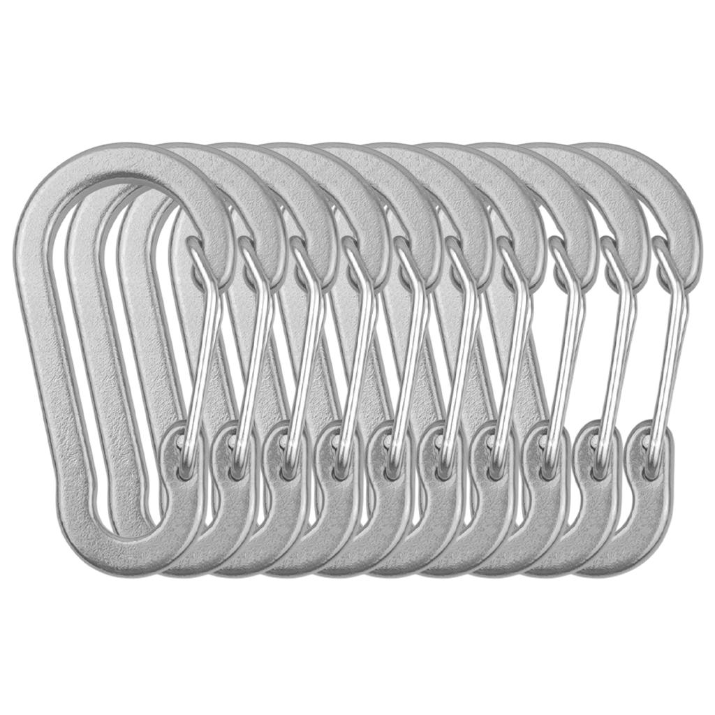 Зажимы-карабины, мини-брелок из алюминиевого сплава, зажим-карабин, кольца D для кемпинга, пешего туризма, рыбалки