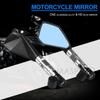 Зеркало заднего вида для мотоцикла с ЧПУ, алюминий, оранжевый, 8 мм, 10 мм, боковые зеркала для мотоцикла, внедорожного скутера