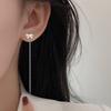 Wind Bow Earphone Women'S Simple Fashion Medium And Long Fringed Ear Chain Shows Thin Face