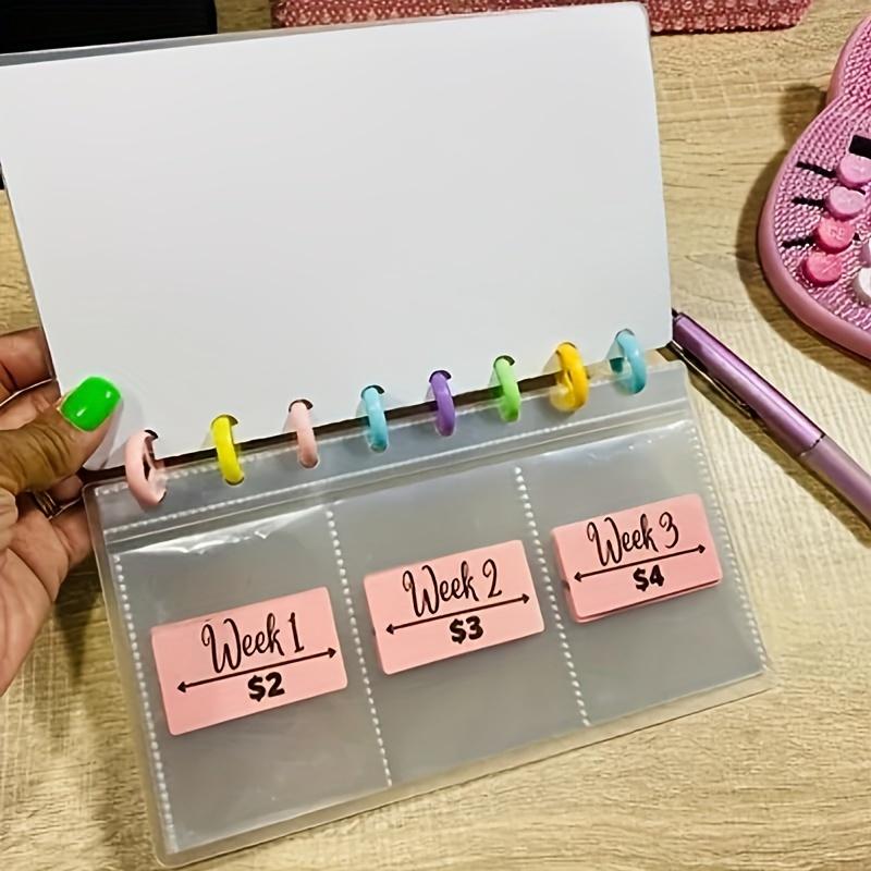 1 шт. Папка-регистратор для сбережений, 52 недели сбережений, многоразовая бюджетная книга для планировщика экономии денег, Рождество, Хэллоуин, День благодарения