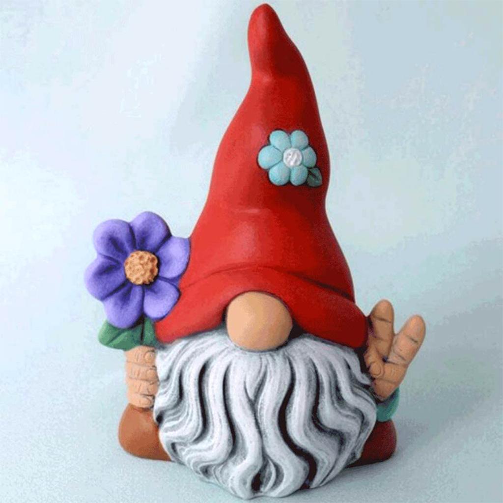 Faceless Doll Ornament Cute Gnome Statue Cute Garden Gnome Garden Figurine Decoration Gnome Statue Gnome Decor Gnome Adornment Three-dimensional Resin