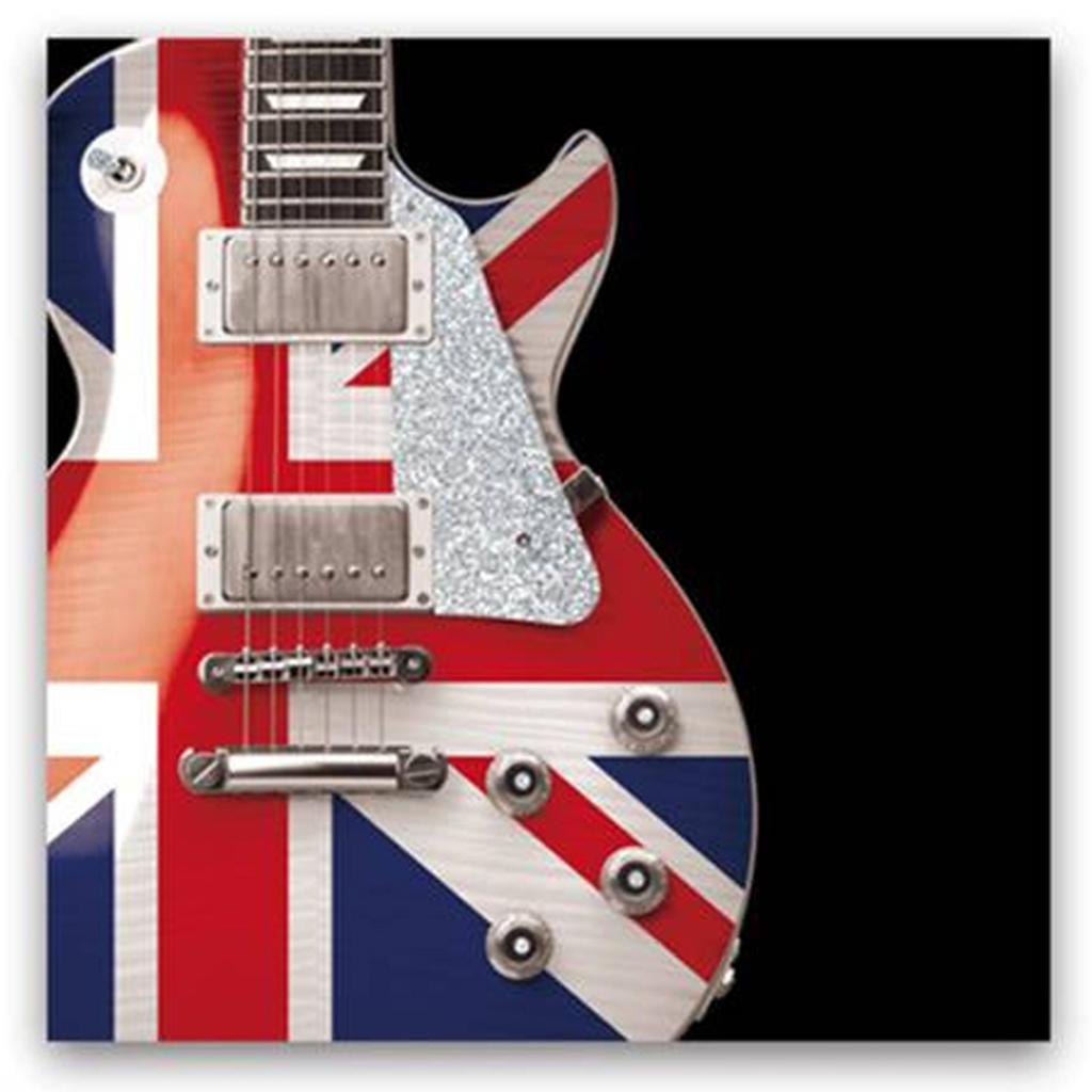 Les Trésors De Lily [M5306] - 'So British' Guitar Canvas (40x40 Cm)