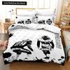 3D Американский футбол King Queen Пододеяльник Мяч Спортивный комплект постельного белья для детей подростков мальчиков любителей спорта 23 шт. полиэстер пододеяльник