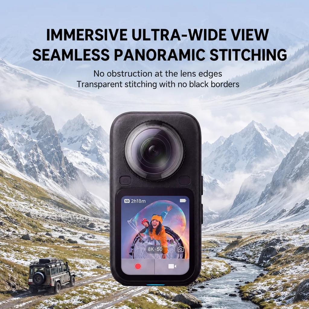 For Insta360 X6 Lens Protector Lens Guard Plastic Protective Cover HD Transparent Scratch Resistant Drop Proof Camera Accessory