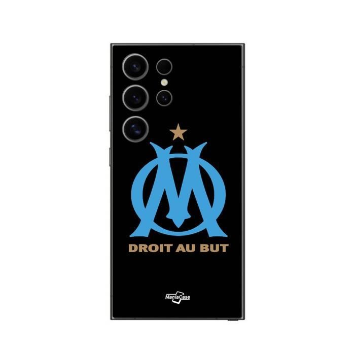 Чехол - Олимпик Марсель - Samsung Galaxy S24 Ultra - Логотип OM - Гибкий - Черный