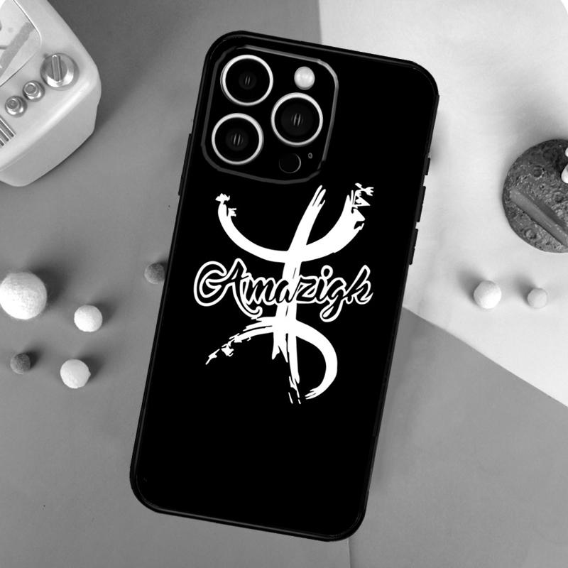 Чехол с амазигским берберским символом для iPhone 16 15 14 Pro 11 12 13 Pro Max XS X XR Plus 12 13 Mini Мягкий чехол