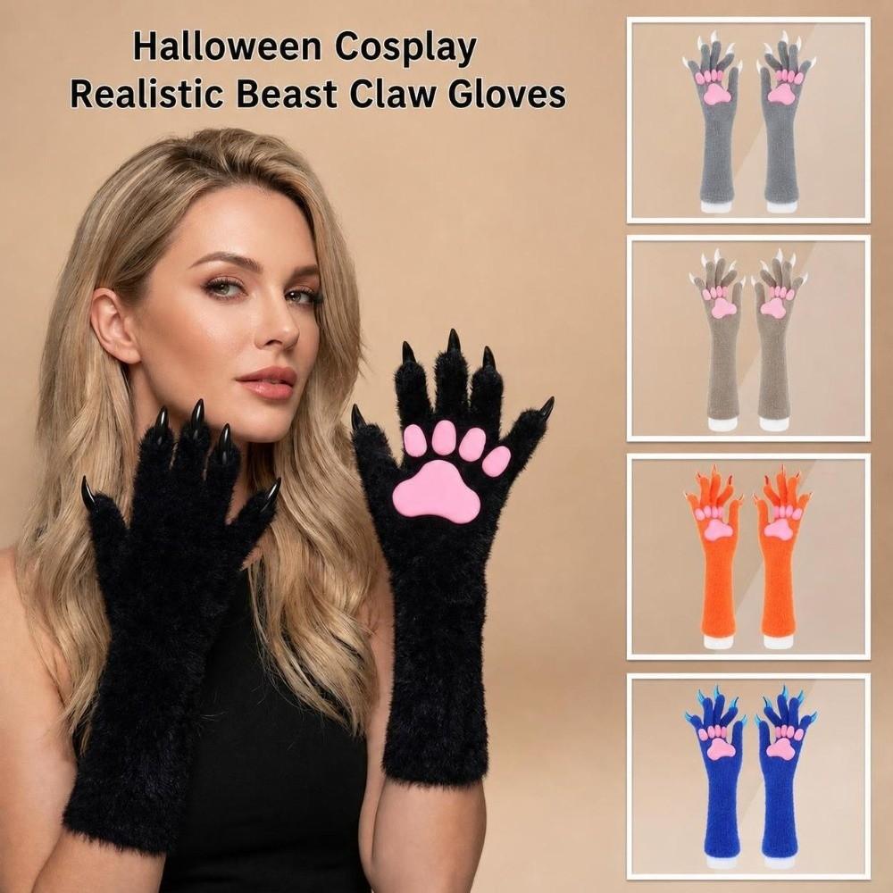 Silicone Meat Pad Cat Claw Mittens Solid Color Cosplay Ghost Claw Props Cosplay Costume