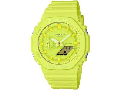 G-SHOCK GA-2100-9A9JF One Tone Series Аналоговые цифровые часы Желтые 45.4 мм