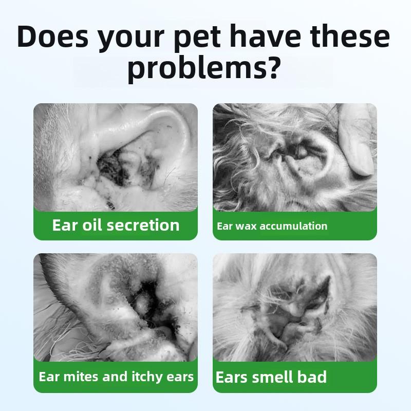 Чистка ушей у собак Специальные салфетки для чистки ушей у собак Эссенция алоэ вера для кошек Бактериостатический дезодорант с жемчужным узором Накладка на палец для домашних животных