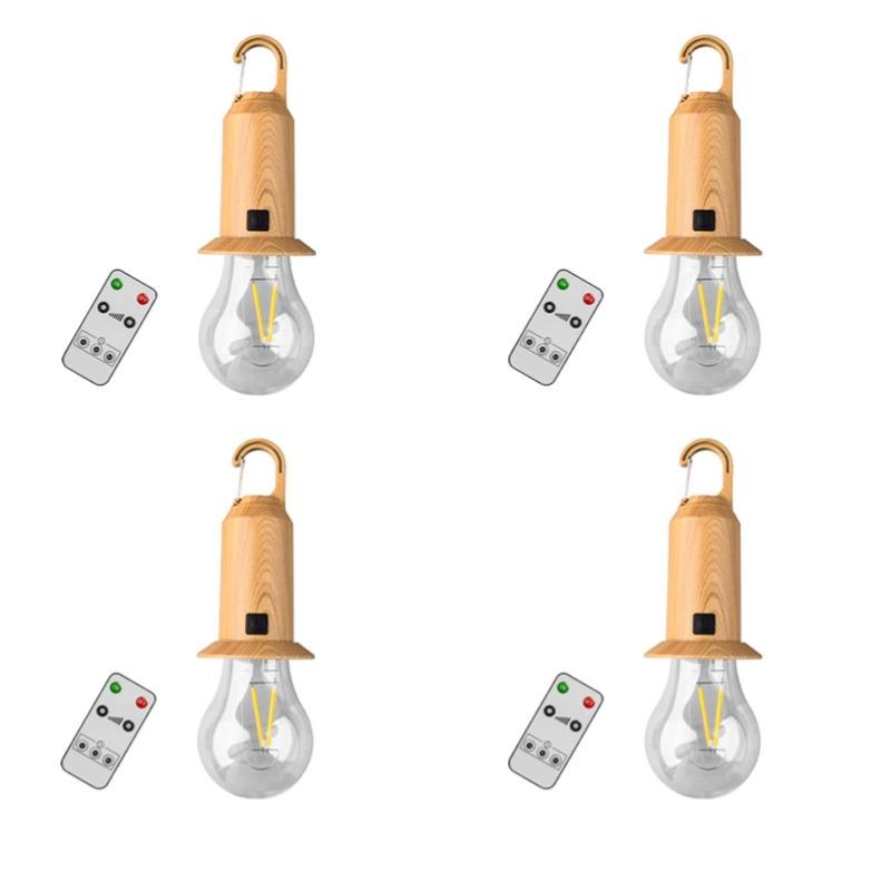 1-4 шт. Светодиодная кемпинговая лампа, Солнечная, USB-перезаряжаемая, Водонепроницаемая, Палаточные фонари, Ручной, Подвесной, Лампочки для улицы, Аварийного освещения