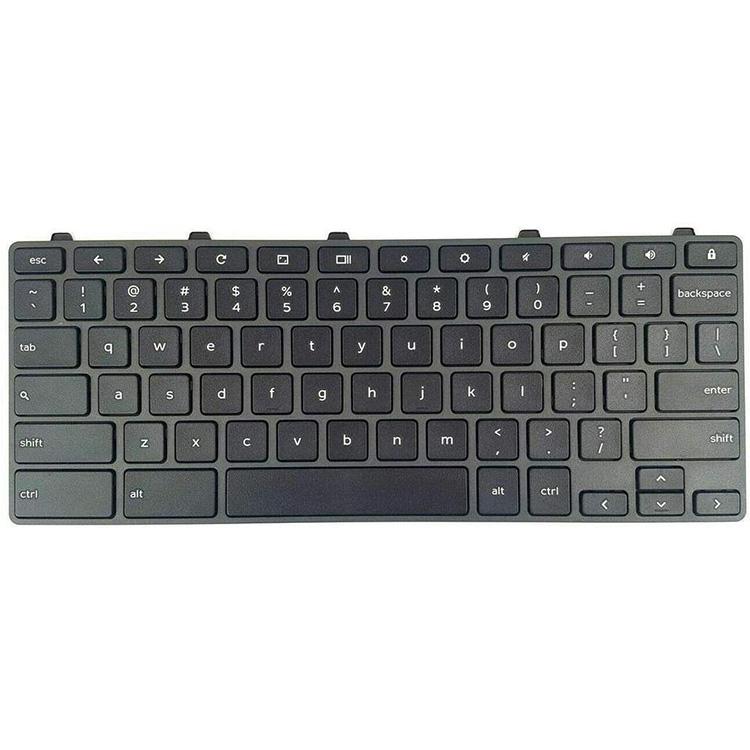 Black US Layout Laptop Keyboard Replacement Keyboard for DELL Chromebook 3100 5190 With Lock Button Notebook Laptop Keyboard