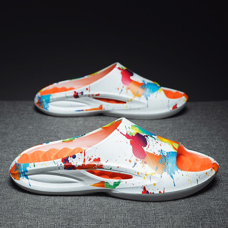 Летние нескользящие износостойкие дышащие повседневные сандалии и тапочки Модные легкие тапочки из ЭВА Пляжная обувь