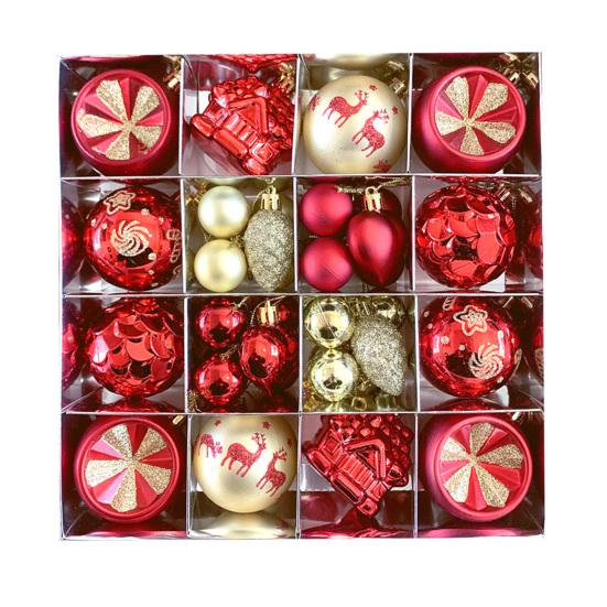 Набор рождественских украшений Небьющиеся пластиковые шары Снежинки Звезды Подвесное украшение для рождественской елки Праздник