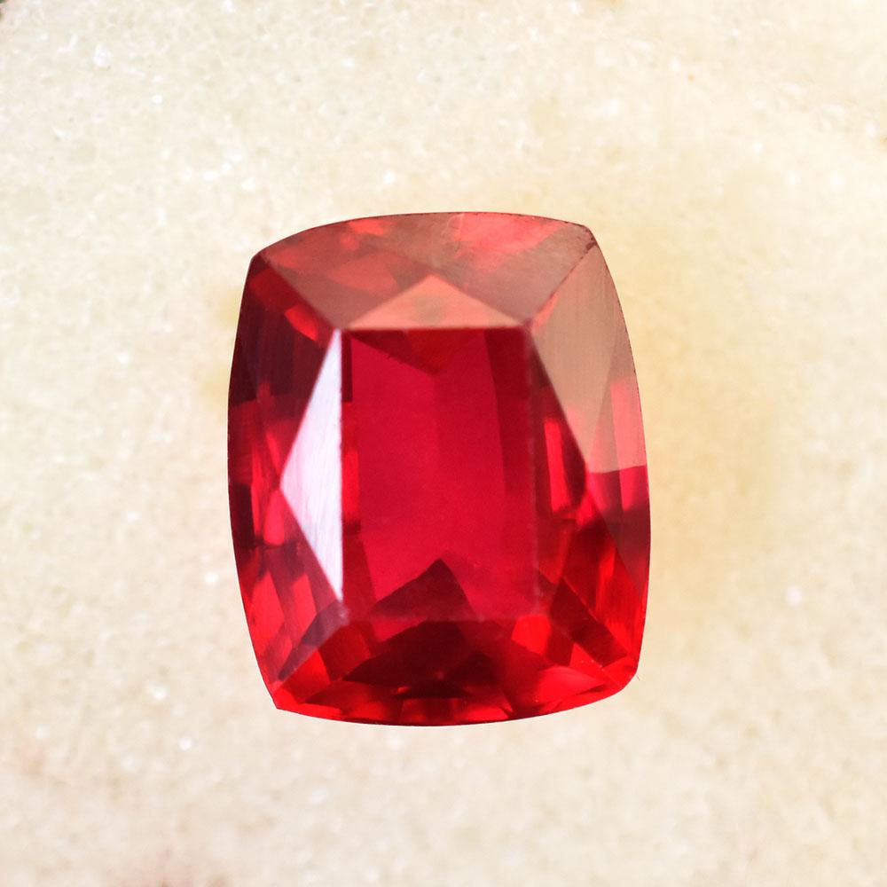 Natural Red Ruby Loose Gemstone 11x9mm Cushion Cut for Jewelry Making and Gem Collections