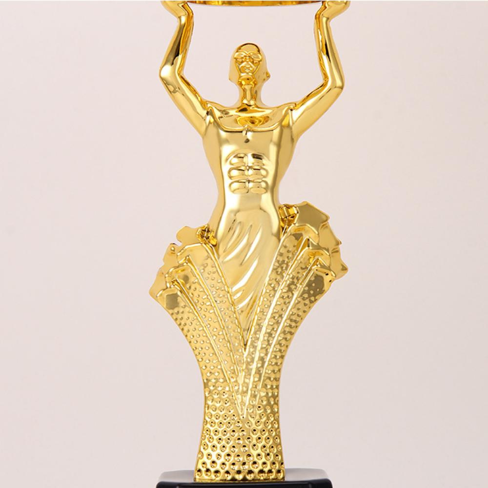 Plastic Award Trophy Golden Small Gold Statue Reward Prize Cup Children's Performances Figurines
