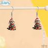 Cross-border new Christmas kitten earrings flat acrylic pet lovers Christmas cartoon animal earrings