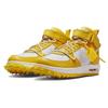 Off-White x Nike Air Force 1 Mid SP Кожа Varsity Maize Унисекс Кроссовки Желтый DR0500-101