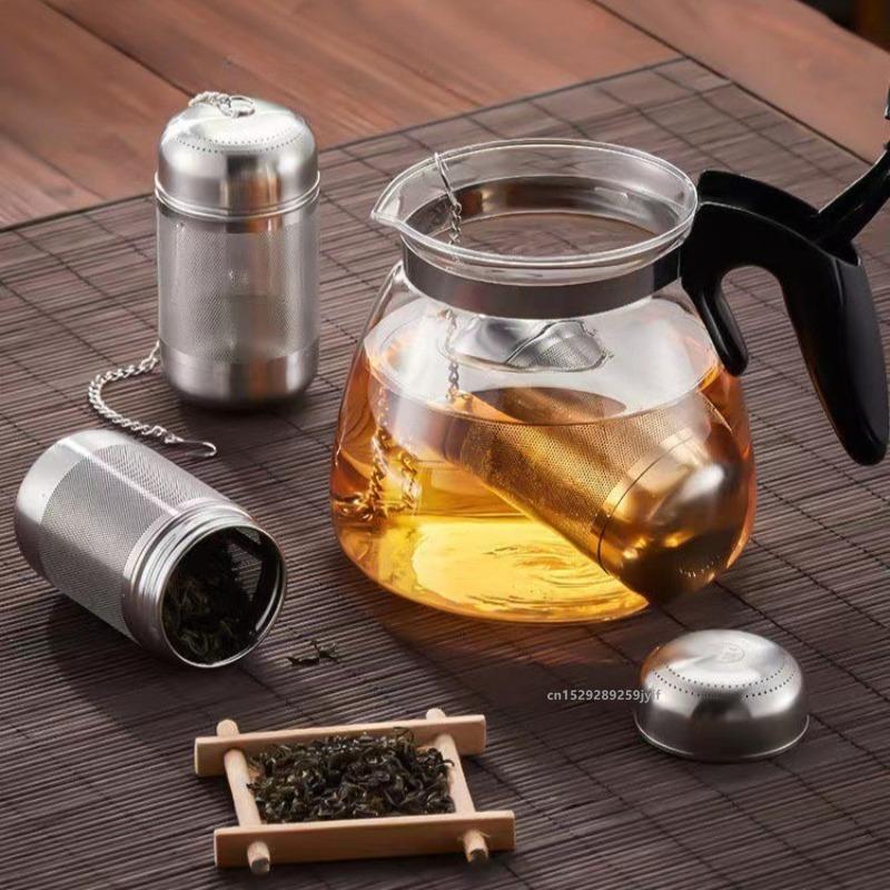 1pc Tea Infuser, 304 Stainless Steel Tea Strainer, Reusable Fine Mesh Loose Leaf Tea Infuser Home Office Teaware Accessories