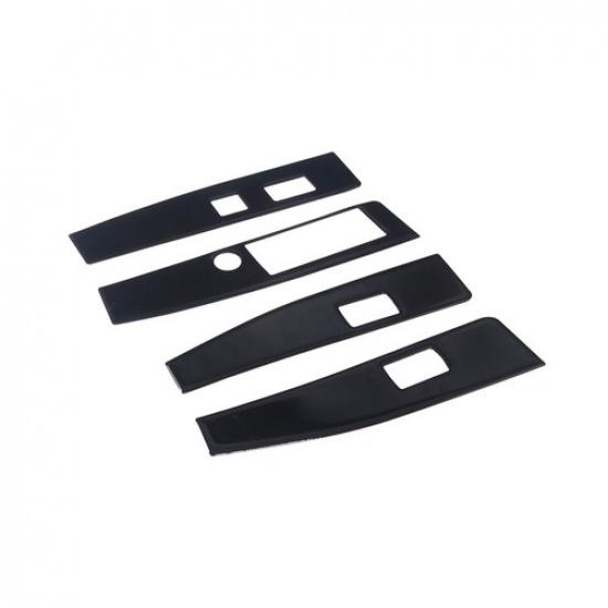 Glossy Piano Black Window Lift Switch Panel Cover Trim + For Toyota Tacoma 16-22