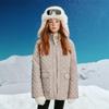 Детская стеганая ветрозащитная хлопковая куртка ELLE KIDS с воротником-стойкой для девочек