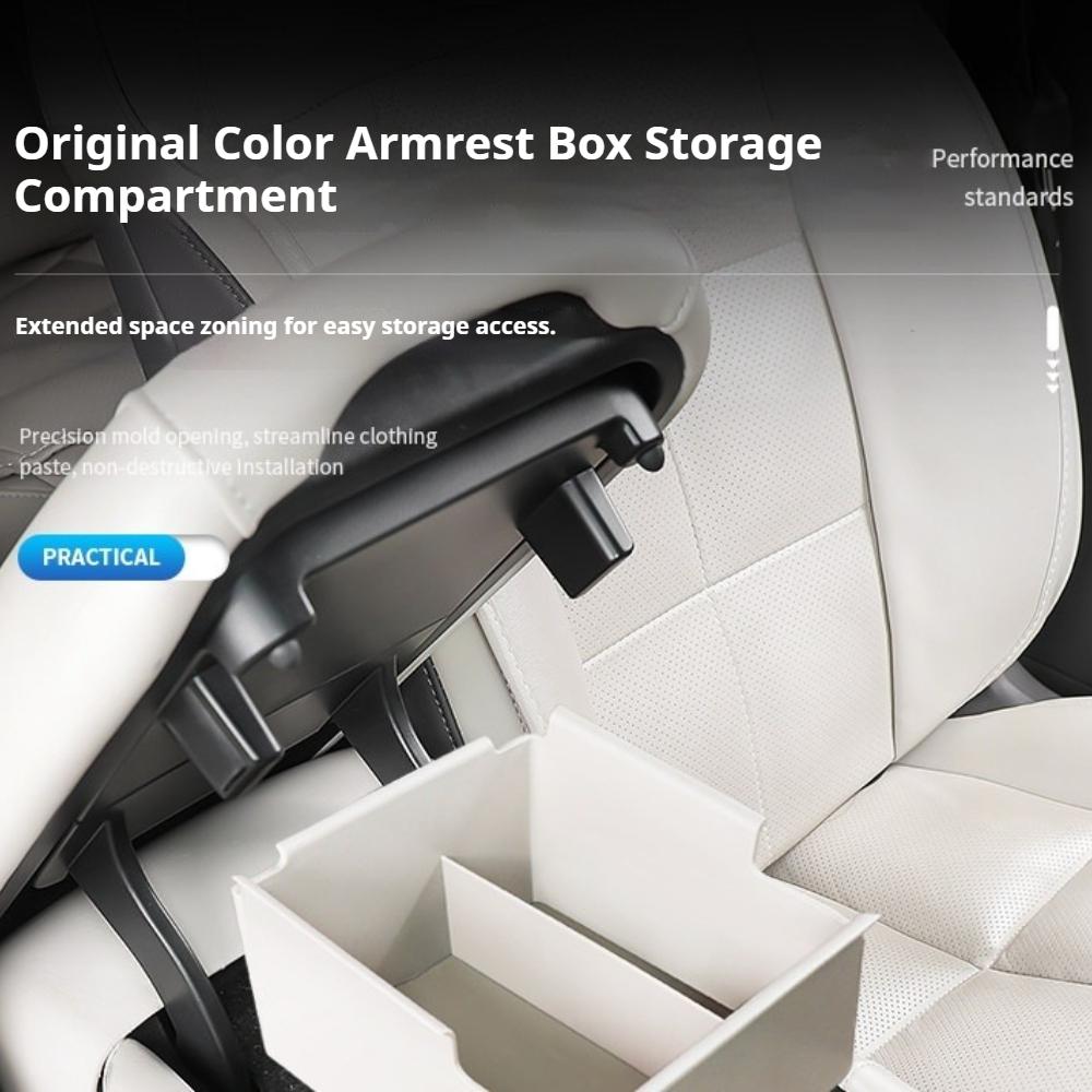 Fit For IM6 LS6 Zhiji LS6 2023-2026 Car Armrest Box Storage Box Central Control Lower Layer Organizer Auto Interior Supplies