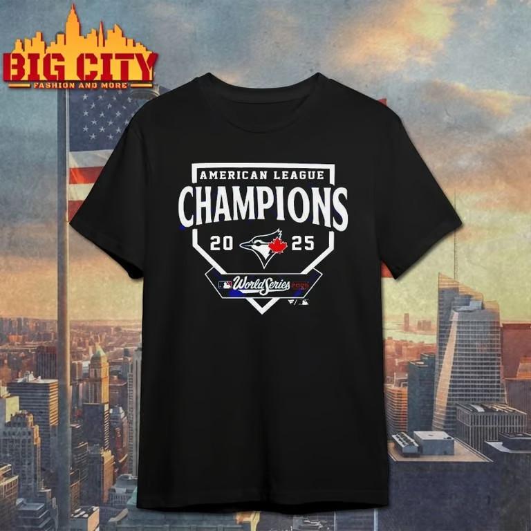 Чемпионы Американской лиги Мировая серия MLB 2025 Голубые сойки Футболка Унисекс Футболка