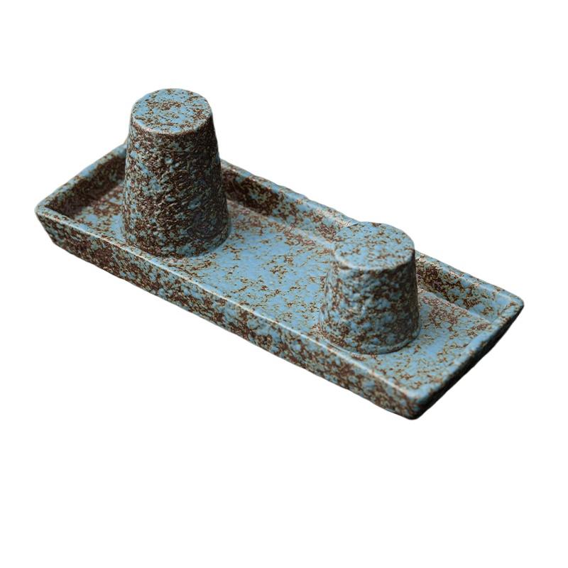 Грубая керамическая сушилка для горшков, держатель для крышек, ретро фиолетово-песочный чайник, подставка для горшка, аксессуары для чайного набора кунг-фу, бытовые