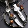 Chestnut Clip Smooth Edge Food Grade High Strength Nut Cutter Solid Color Open Chestnut Stainless Steel Comfortable Grip Chestnut Sheller for Kitchen