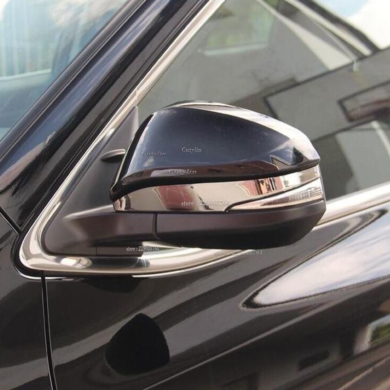 For Toyota Harrier XU60 2014-2018 ABS Chrome Accessories Car Rearview mirror decoration strip Cover Trim Styling Sticker