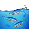 8Pcs Set 3D Eyes Design Metal Fishing Lure 7g/10g/15g/20g/25g/30g Fishing Bait Lure  Seabass Fishing