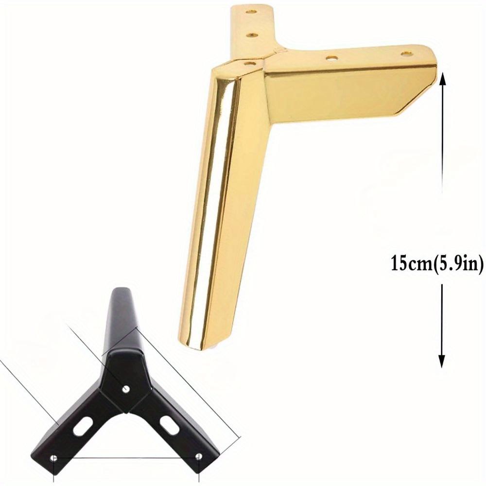 4PCS Furniture Legs,Triangle Metal Sofa feet, Replacement Cabinet feet, Modern Coffee Table Support Legs, Suitable for Cupboard, Sofa, TV Cabinet