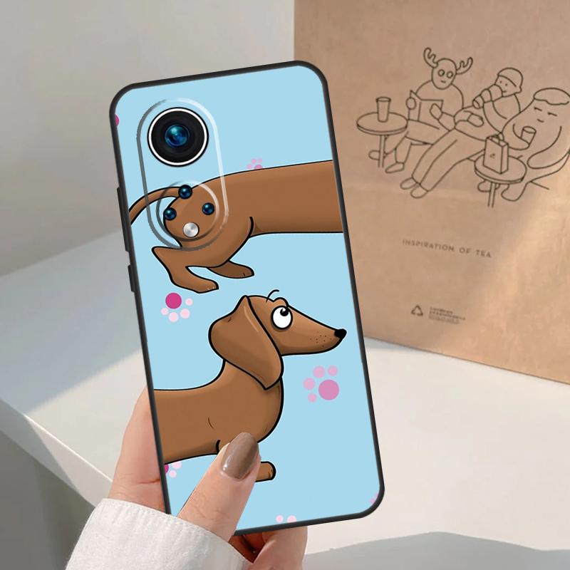 Cute Dachshunds For Honor Magic 7 Lite 5 6 8 Pro Case For Honor 400 200 90 70 50 X8c X8b X9a X9b X9c X9d Win