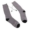1 пара электрических носков с подогревом, термоноски с двусторонним подогревом для зимы, 3 температурных режима, 2 шт. аккумулятора 4000 мАч, серые