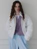 TSH Puffer Jacket - Flower White