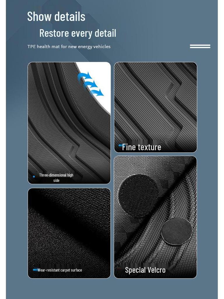 Водонепроницаемые ТПЭ коврики для пола для GMC Acadia 2021 года - Экологичные и автомобильные коврики в багажник