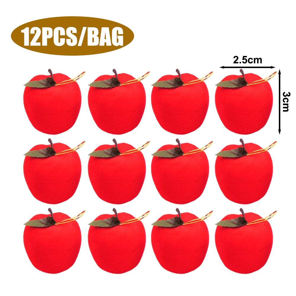 Реалистичное Привлекательное Имитация Красного Яблока Украшение Украшение для Рождественской Елки Навидад Рождественская Атмосфера Подвеска Дом Фестиваль