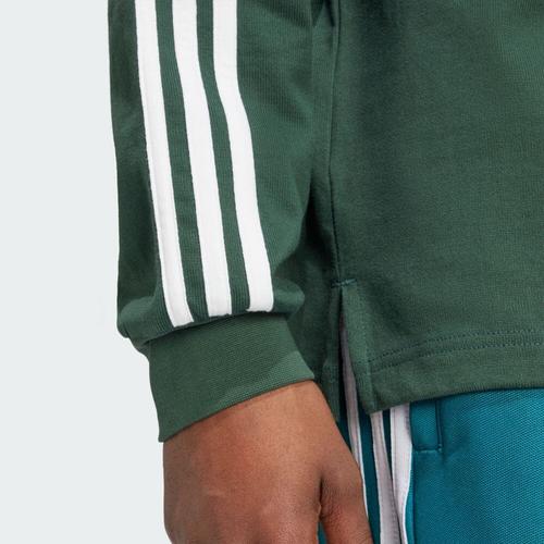 adidas Мягкая и удобная футболка-поло с длинным рукавом Adicolor IZ2468