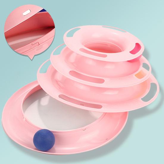 Игрушка-тарелка для кошек Встроенные шарики Креативные развлекательные Устойчивы к царапинам Устойчивы к укусам Избавляют от скуки Снимают стресс