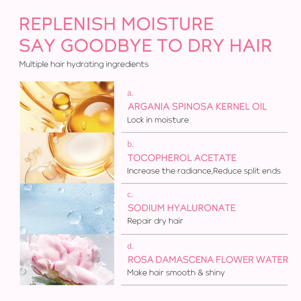 LAIKOU Sakura Smoothing Frizz Увлажняющий кондиционер для секущихся кончиков