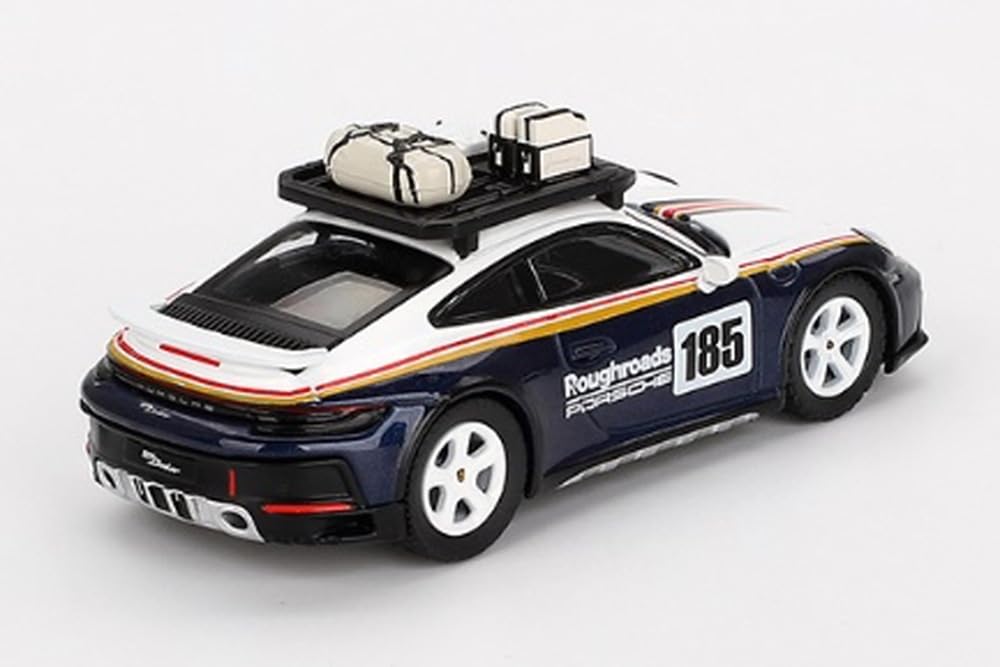 MINI GT Porsche 911 Dakar Rally Design Package Синий Металлик Готовый продукт 1/64 Белый/Гентиан (Левая ручка)