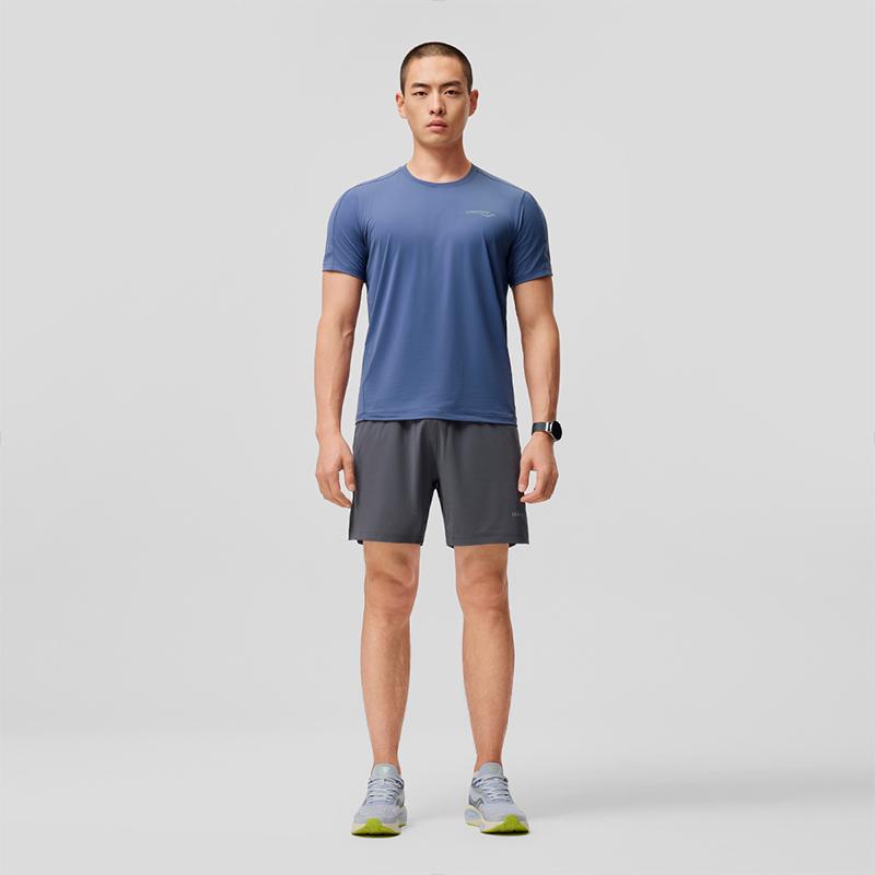SAUCONY Футболки мужские с круглым вырезом умеренные SC2239038-BL85