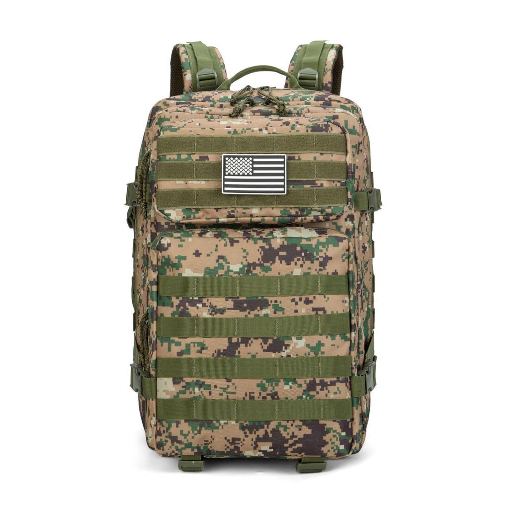 2025 Men's Tactical Camouflage Mountaineering Backpack - Large Capacity Climbing & Sports Rucksack