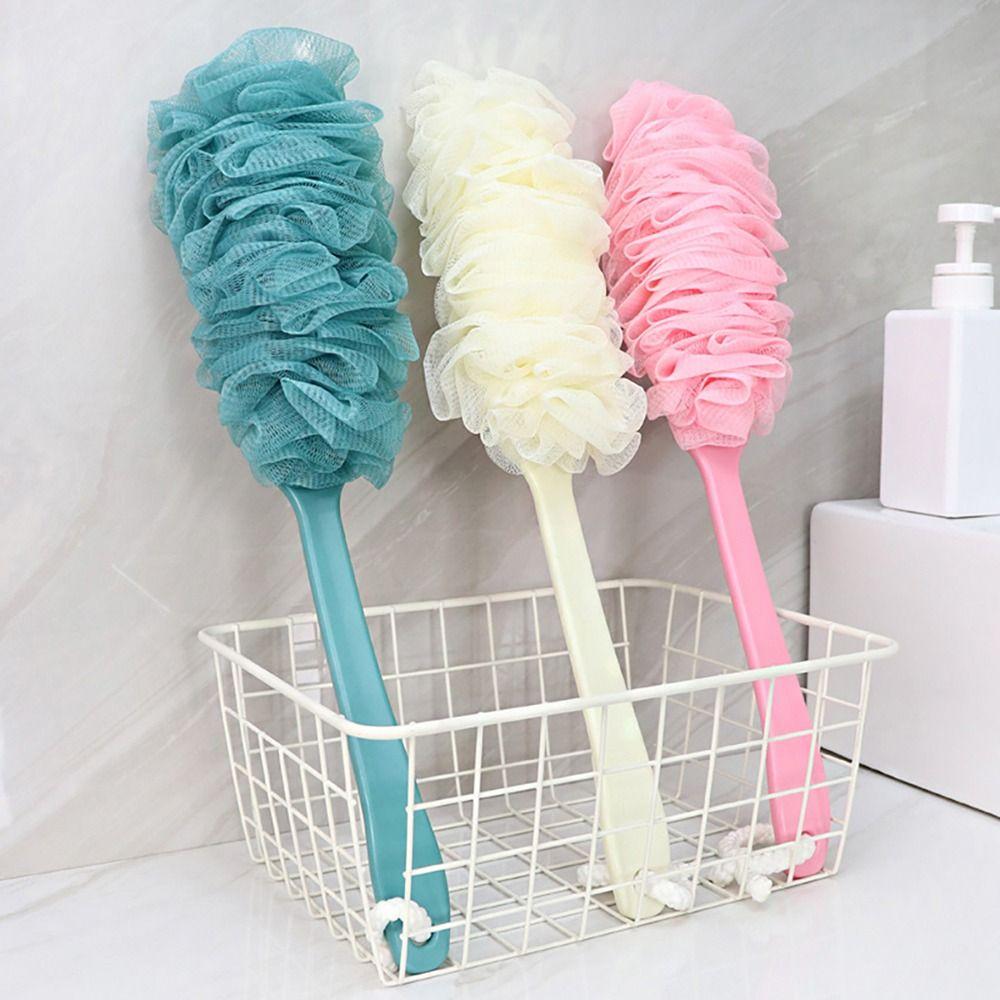 Hanging Long Handle Bath Brush Wipe Gauze Shower Brush New Body Wash Brush Shower