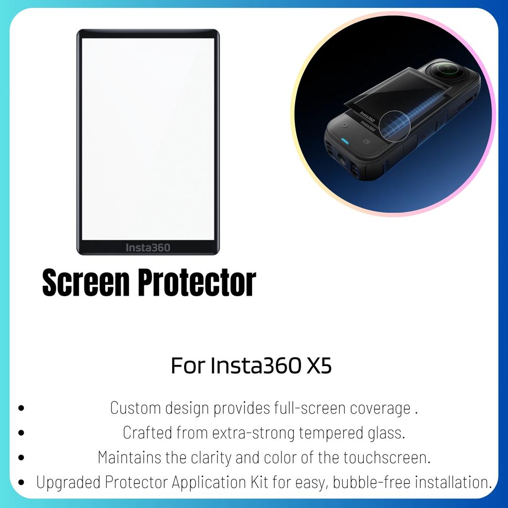 Insta360 X5 Screen Protector Standard or Cooling Tempered Glass Film For Insta 360 X5 Original Accessories