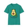 Unisex Softstyle T-Shirt Avocado Cat Hybrid Funny Cartoon Graphic Tee