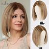 HAIRCUBE Human Hair Wigs Brown Bob Lace Front Wigs Pre Plucked HD Lace Frontal Wigs Short Straight Remy Human Hair Wigs