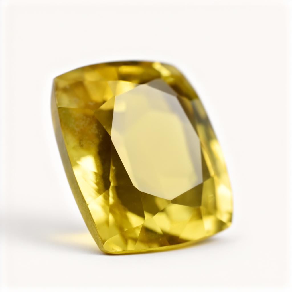 Rare Yellow Sapphire AAA+ 10.55 Ct Cushion Cut Natural Loose Gemstone