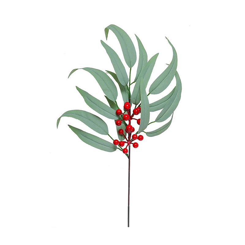 Искусственный лист ивы Имитация листа эвкалипта Зеленое растение для дома Цветочная композиция Декорация Рождественские принадлежности DIY